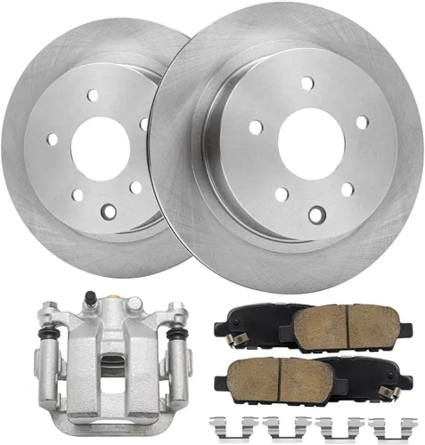 Vista 85 de Detroit Axle - Rotores de freno para Chrysler 200 2015 2016 2017, Rotores de freno de disco de reemplazo: 12.01" pulgadas delantero y 10.95