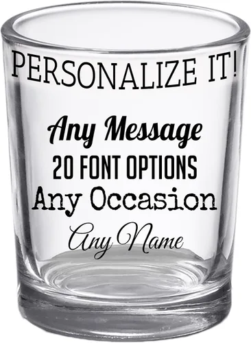 Vista 9 de 1 paquete de vasos de chupito impresos personalizados de 2.5 onzas, regalo personalizado para mujeres y hombres, fecha de nombre de mensaje