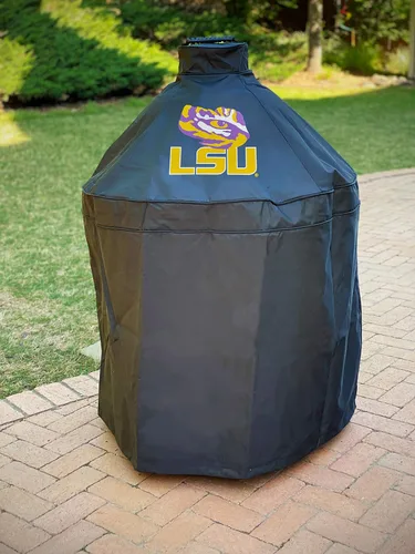 Vista 2 de Holland Bar Stool Co. NCAA LSU Tigers - Cubierta para parrilla Big Green Egg, Kamado Joe y Char-Griller Akorn