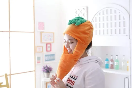 Vista 5 de yqtyqs - Gorro de zanahoria para fiestas de Halloween