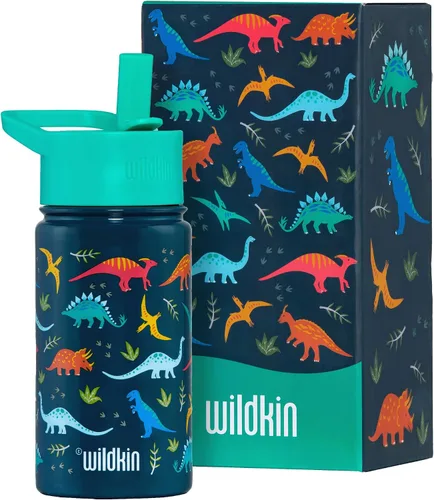 Vista 41 de Wildkin Kids - Botella de agua de acero inoxidable de 14 onzas para niños – Sin BPA, a prueba de fugas, aislada, fácil de limpiar - Ballerina
