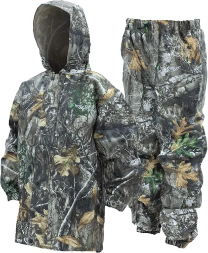 Vista 4 de FROGG TOGGS Traje de lluvia transpirable impermeable Polly Woggs para jóvenes Azul (Arándano)