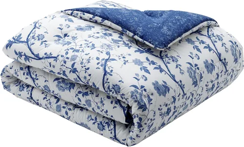 Vista 4 de Laura Ashley Hogar - Colección Elise - Edredón ultrasuave de lujo, juego de ropa de cama prémium para todas las estaciones, elegante diseño delicado