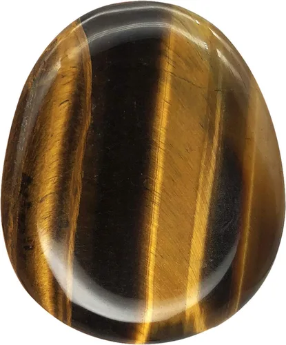 Vista 10 de Fekuar Piedra Natural de Cristal Unakita para el Pulgar, Piedra de Bolsillo Tallada a Mano para Alivio del Estrés y Meditación, en Forma Ovalada