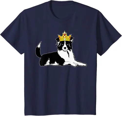 Vista 38 de Border Collie Crown - Camiseta veterinaria de piel de pastoreo de ovejas, Negro