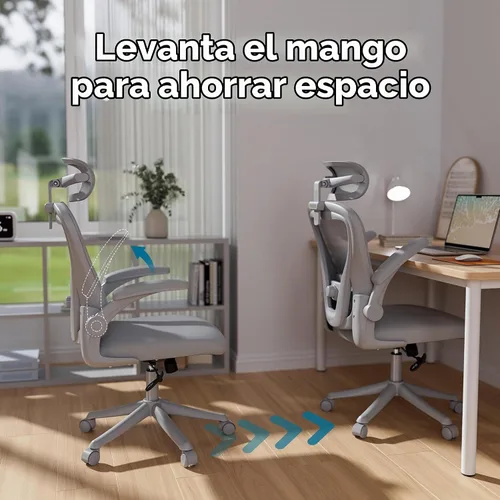 Vista 6 de Ollega Ergonomic Office Chair with Memory Foam Seat, Computer Desk Chair All Grey