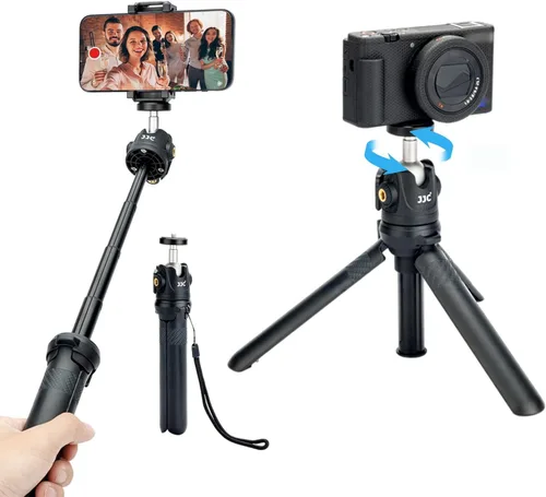 Vista 7 de JJC Paquete de 2 brazos de extensión flexibles, brazo mágico ajustable, extensión para soporte de micrófono para cámara, teléfono inteligente