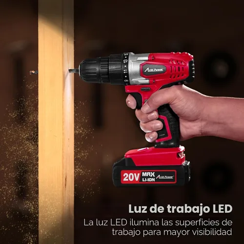 Vista 6 de AVID POWER Juego de taladro inalámbrico de litio de 20 V Max, kit de taladro eléctrico con batería y cargador, portabrocas sin llave de 3/8