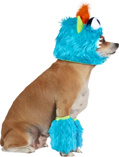 Vista 4 de Rubies Costume Company disfraz de monstruo, para mascota, S, Azul