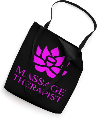 Vista 2 de Masaje Terapeuta Lotus Masseuse Masseur Holistic Flower Tote Bag