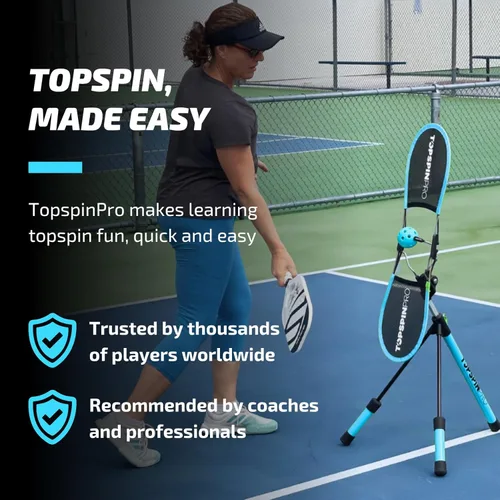 Vista 2 de TopspinPro Ayuda de entrenamiento de pickleball - Aprende Topspin rápidamente para un mejor control y consistencia Practica en cualquier lugar