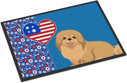 Vista 70 de Caroline's Treasures WDK5119JMAT Airedale Terrier USA - Tapete para interiores o exteriores, 24 x 36 pulgadas, tapete para puerta delantera