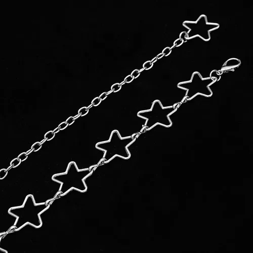 Vista 6 de HIQUACC Cinturón de cadena de cintura con borla larga para mujer, joyería corporal ajustable, cadena de vientre para vestido