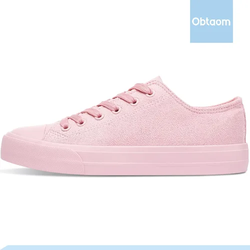 Vista 3 de Obtaom Zapatos de lona para mujer, zapatos deportivos de moda para caminar