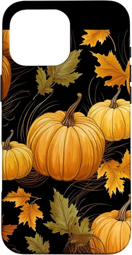 Vista 19 de Autumn Leaves Pumpkins Fall Season Thanksgiving Halloween Case for iPhone 16