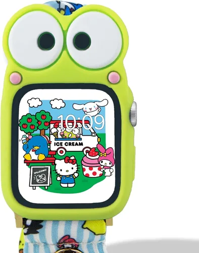 Vista 13 de Sonix x Sanrio Apple Watch Cover Estuche Protector de Goma para Apple Watch Estuche de Parachoques Se Ajusta a 38mm/40mm/41mm Chococat