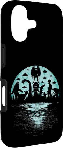 Vista 3 de Bigfoot Nessie Mothman and Aliens Cryptid Ovnis Cryptozoology - Carcasa para iPhone 17