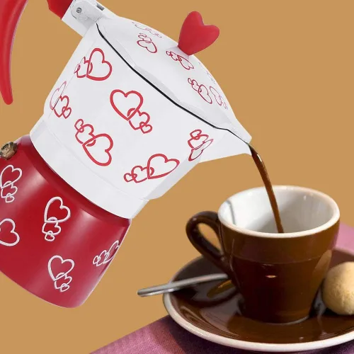 Vista 7 de Fdit Cafetera espresso de aluminio para uso en la oficina en casa, cafetera doméstica (L)