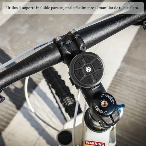 Vista 6 de Recoil - Control remoto inalámbrico con botón multimedia Bluetooth para volante, impermeable para coche, bicicleta, motocicleta, barco, deportes