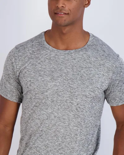 Vista 4 de Paquete de 5unidades camiseta deportiva Dry-Fit para hombre que disipa la humedad, de cuello redondo