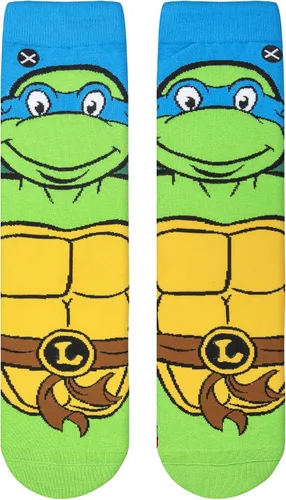 Vista 5 de Odd Sox, Nickelodeon TMNT Teenage Mutant Ninja Turtles, 90's Cartoon, Fun Socks