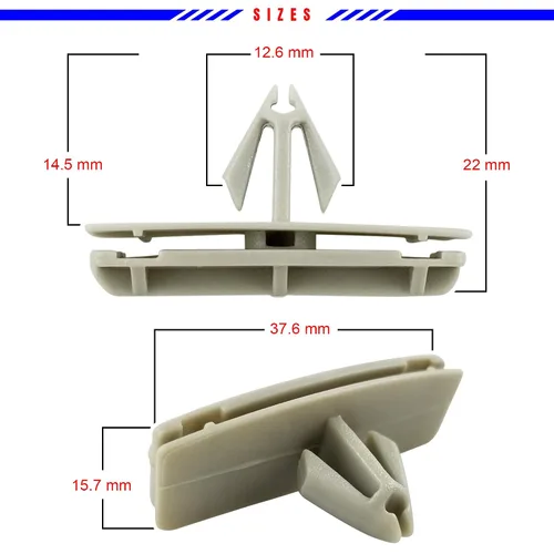 Vista 3 de 23181-6133A 50x para Jeep Fender Clips, Fender Flare Clips, para Jeep Wrangler Fender Clips Fit Jeep JK, JL, Liberty, Gladiator y Dodge Nitro