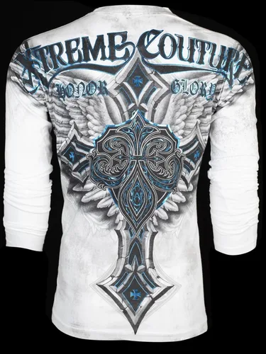 Vista 3 de Xtreme Couture by Affliction - Camiseta de manga larga para hombre Last Blow