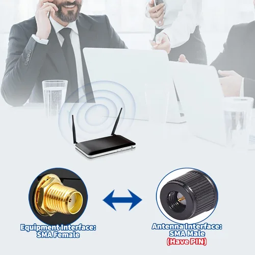 Vista 3 de Bingfu 4G LTE Cellular 6dBi SMA - Antena macho (paquete de 2) compatible con Spypoint Flex-S Dark Flex-Plus Flex-M G-36 Flex Dual-Sim Cell-Link