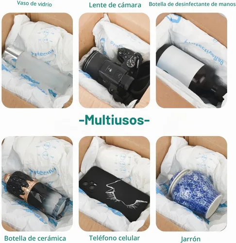 Vista 3 de 4 piezas de 14x16 pulgadas de espuma expandible para empaquetado de componentes de PC y objetos de valor, material de amortiguación autoformante