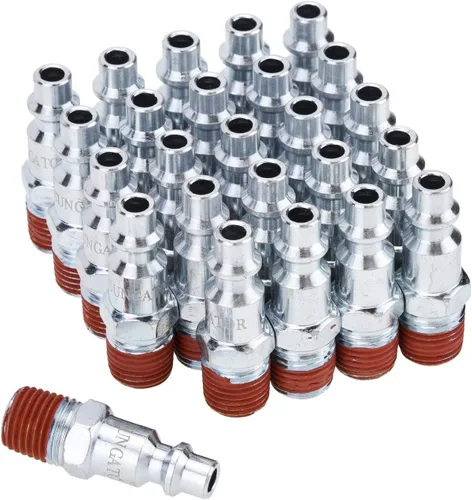 Vista 8 de SUNGATOR - Enchufes de aire hembra de 1/4 de pulgada, paquete de 10 accesorios de manguera de aire industrial NPT