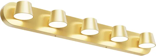 Vista 8 de URSOLA Luz de Tocador de Baño de 2 Luces, Accesorios de Iluminación de Pared LED Negros, Orientables Arriba y Abajo, Regulables, Accesorios