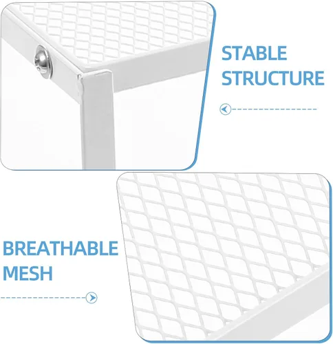 Vista 4 de Kisangel Soporte de escritorio resistente para monitor de computadora con superficie resistente a la abrasión, elevador compacto para computadora