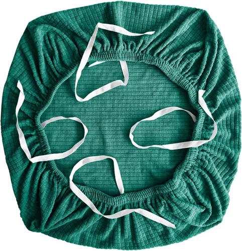 Vista 13 de Sunnyway Funda elástica para asiento de silla de oficina, funda elástica para silla con correas de amarre, funda para silla de comedor, lavable a