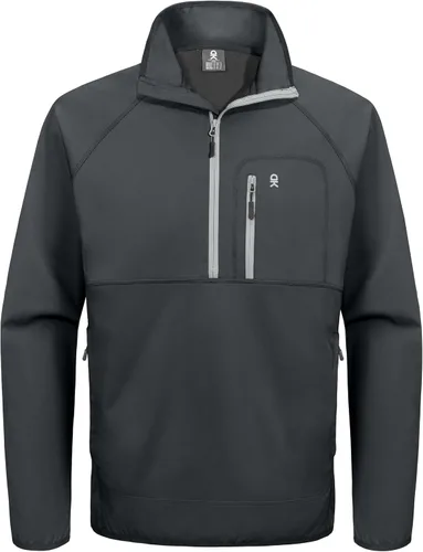 Vista 8 de Little Donkey Andy Chaqueta de golf con cremallera corta para hombre Negro