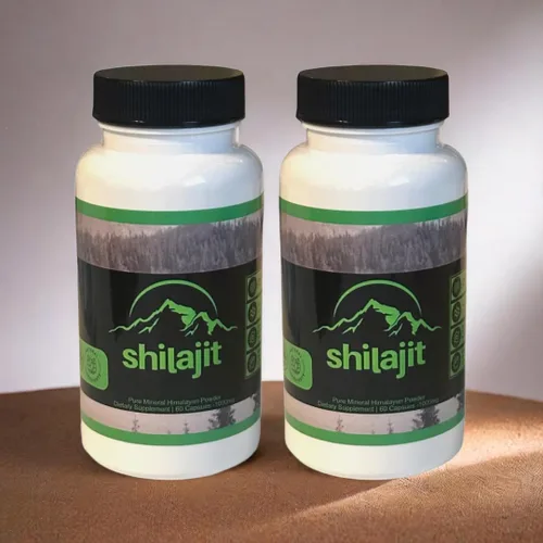 Vista 3 de Nuevo Shilajit Pure Himalayan 1,000 mg de auténtico extracto de shilajit por porción 1 Botella 60 Cápsulas