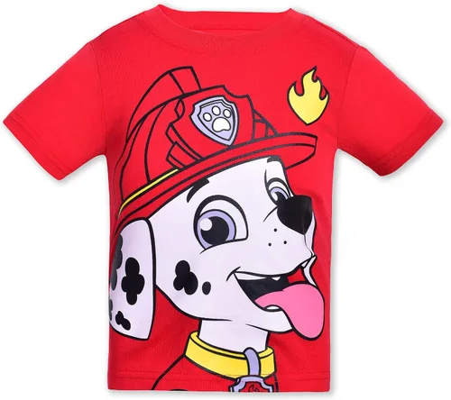 Vista 2 de Nickelodeon Paw Patrol - Paquete de 4 camisetas gráficas para niños pequeños y pequeños