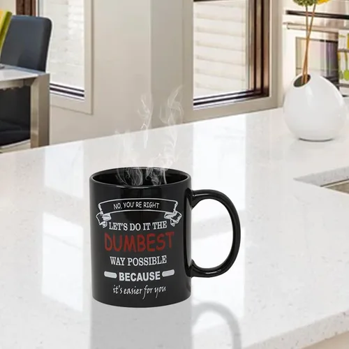Vista 3 de Tazas Divertidas de Funny Guy Taza de café de cerámica - 11 oz - Taza de café divertida ideal para mujeres y hombres - Graciosa taza de café