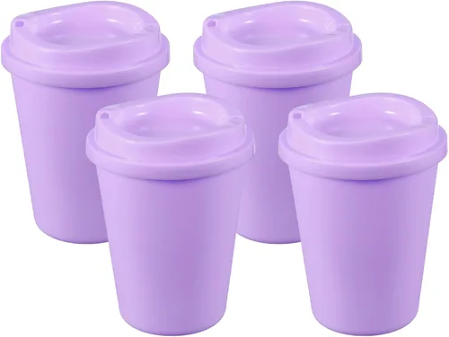 Vista 13 de uxcell 2 tazas reutilizables para café, 16 onzas, café de viaje, color azul Azul claro