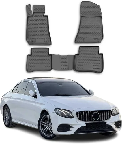 Vista 13 de OMAC Alfombrillas de Carga para Mercedes Clase E W210 Sedán 1996-2002 Goma TPE Negra