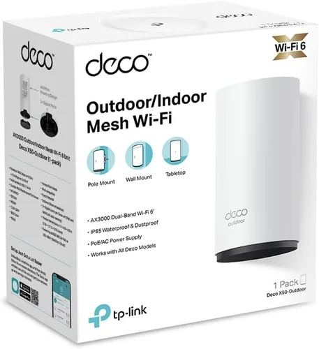 Vista 8 de TP-LINK Deco X50-Outdoor (1 unidad) AX3000 WiFi de malla para exteriores e interiores para todo el hogar