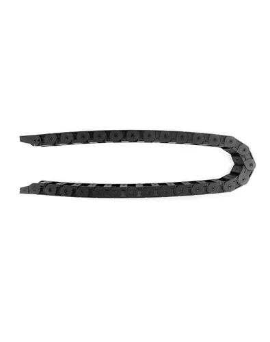 Vista 8 de QWORK R28 - Cadena de arrastre de cable de tipo semicerrado, paquete de 2 cadenas de plástico de alta dureza de 3.3 ft/3.28 pies de longitud, 0.709
