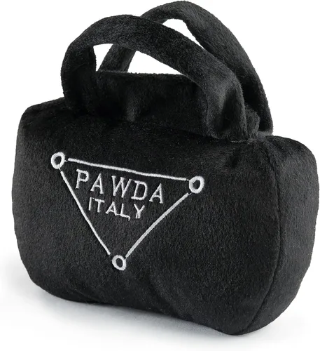 Vista 15 de Haute Diggity Dog Barkin Bag, juguetes de peluche de diseñador para perros con chirriador interactivo, enriquecimiento estimulante para mascotas