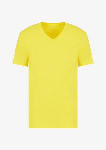 Vista 3 de Armani Exchange Camiseta básica con cuello en V Pima para hombre