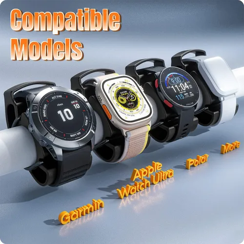 Vista 5 de TUSITA Soporte de bicicleta compatible con Garmin, Apple Watch Ultra, Polar
