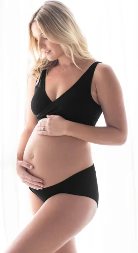 Vista 6 de Kindred Bravely Ropa interior de maternidad hipster para mujer y ropa interior posparto, paquete de 2