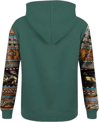 Vista 2 de Essentials - Sudadera con capucha para hombre, con estampado de moda, holgada, de manga larga, para hombre y mujer