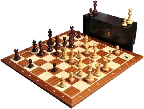 Vista 9 de The Library Grandmaster Juego de ajedrez, caja y combinación de tablero