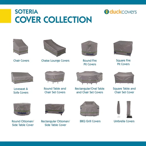 Vista 15 de DUCKCOVERS Soteria - Funda impermeable para tumbona de patio de 74 pulgadas, para exteriores