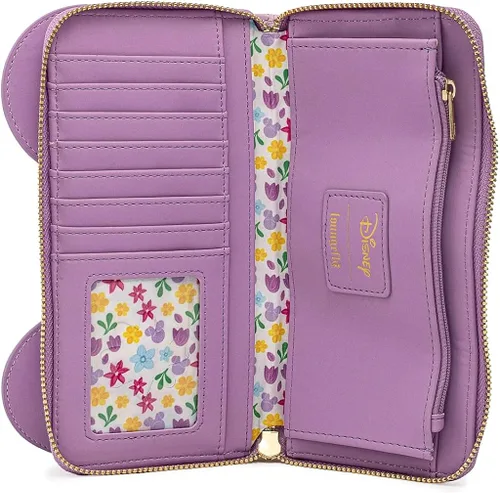 Vista 3 de Loungefly Minnie wFlowers Ziparound Wallet