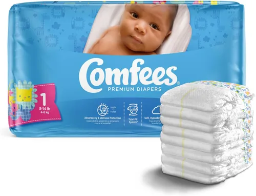 Vista 14 de Comfees Pañales de bebé prémium con sistema de ajuste total para niños y niñas, talla 5, 27 unidades, CMF-5